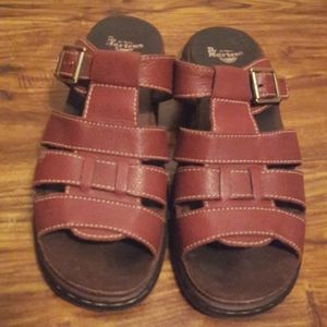Pre loved Dr. Martens Maroon Sandles size 10